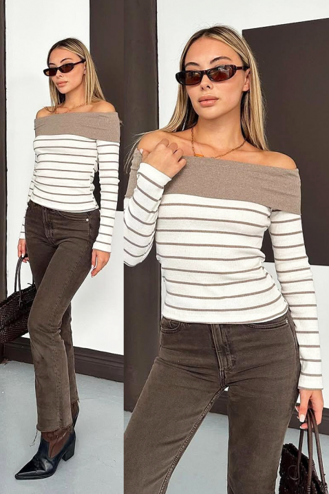 Ženska bluza PRESTILJA MOCHA, Boja: moka, IVET.HR - MODERNA ODJEĆA