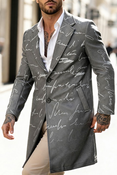 Muški kaput REBELDO, Boja: grafitna, IVET.HR - MODERNA ODJEĆA