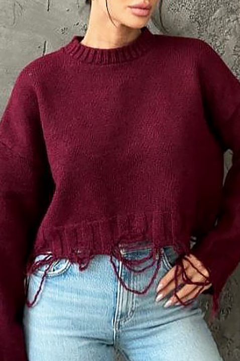 Džemper NEVRINZA BRODO, Boja: bordo, IVET.HR - MODERNA ODJEĆA
