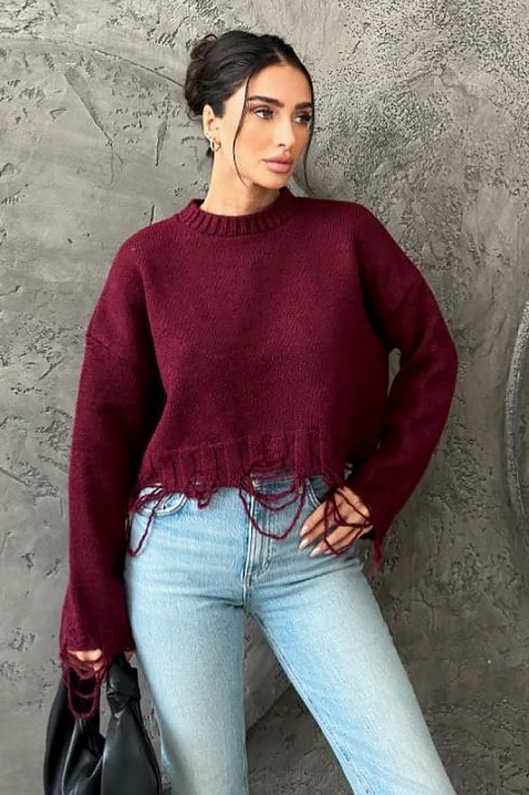Džemper NEVRINZA BRODO, Boja: bordo, IVET.HR - MODERNA ODJEĆA