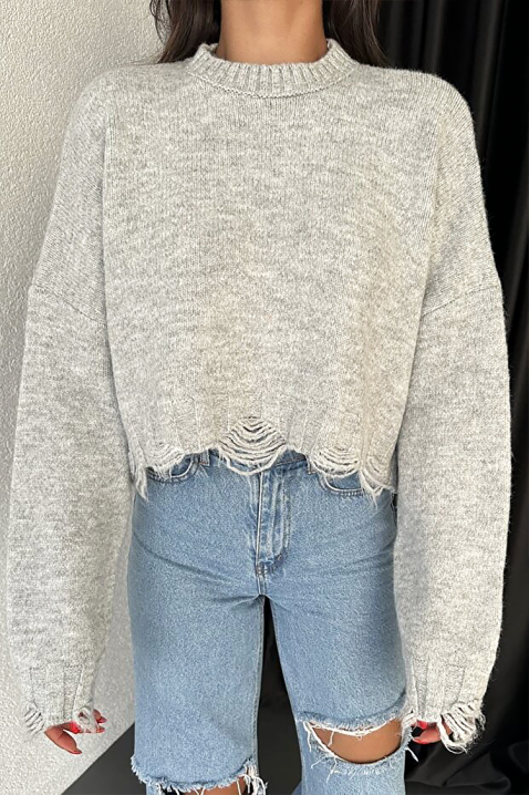 Džemper NEVRINZA GREY, Boja: siva, IVET.HR - MODERNA ODJEĆA