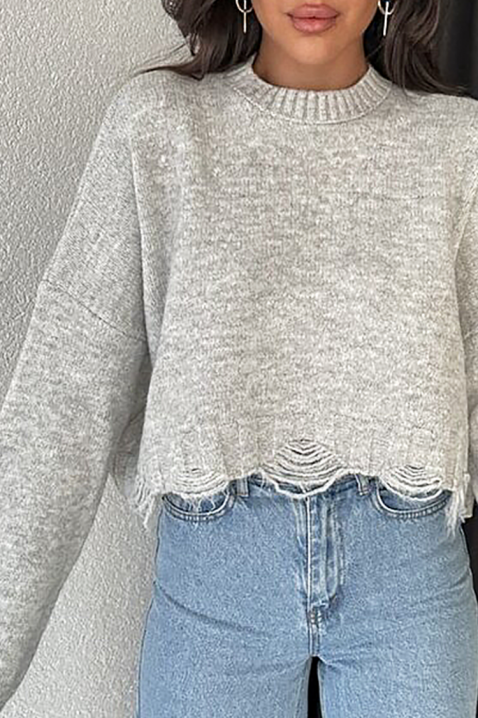 Džemper NEVRINZA GREY, Boja: siva, IVET.HR - MODERNA ODJEĆA