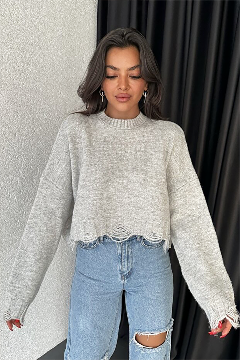 Džemper NEVRINZA GREY, Boja: siva, IVET.HR - MODERNA ODJEĆA