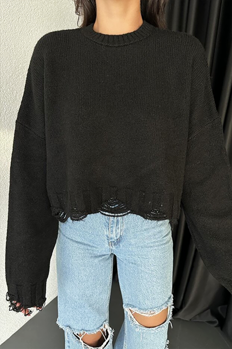 Džemper NEVRINZA BLACK, Boja: crna, IVET.HR - MODERNA ODJEĆA