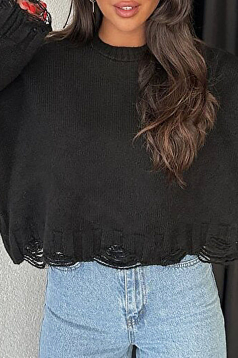 Džemper NEVRINZA BLACK, Boja: crna, IVET.HR - MODERNA ODJEĆA