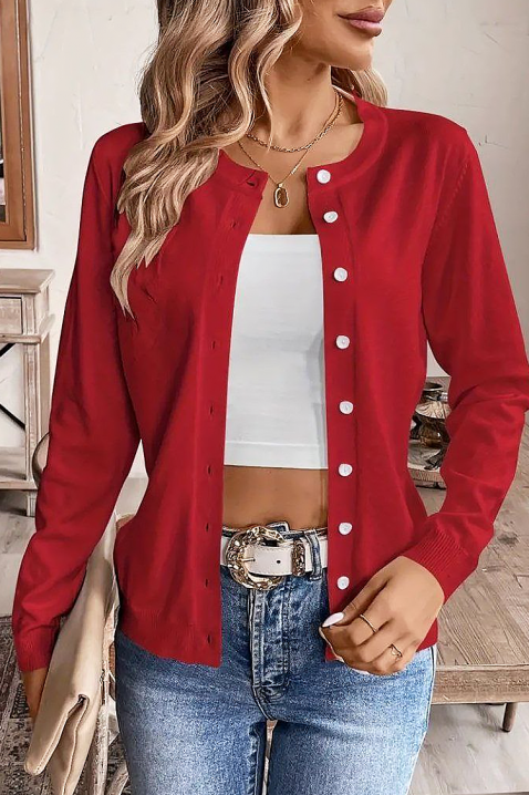 Kardigan REVOLZANA RED, Boja: crvena, IVET.HR - MODERNA ODJEĆA