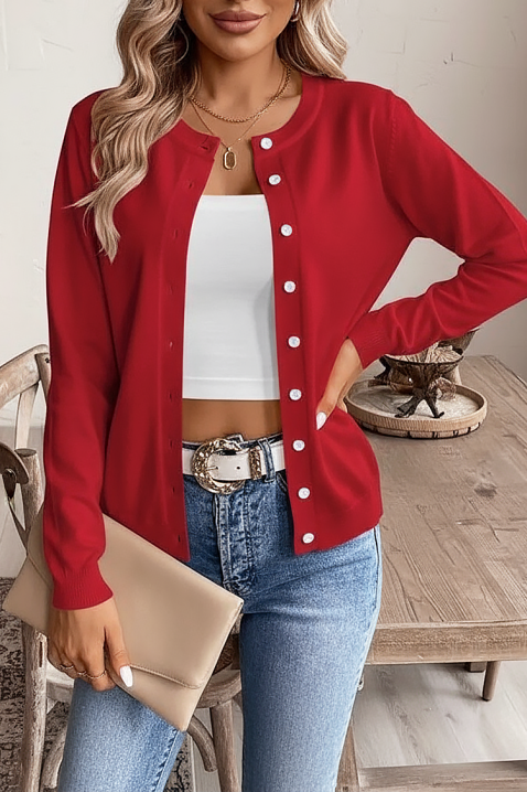 Kardigan REVOLZANA RED, Boja: crvena, IVET.HR - MODERNA ODJEĆA