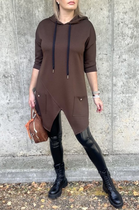 Tunika ALEZONDA BROWN, Boja: smeđa, IVET.HR - MODERNA ODJEĆA