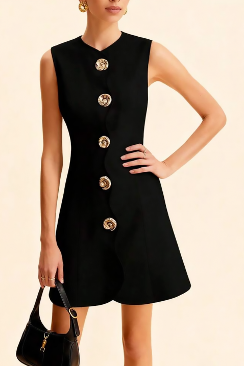 Haljina POLVINDA, Boja: crna, IVET.HR - MODERNA ODJEĆA