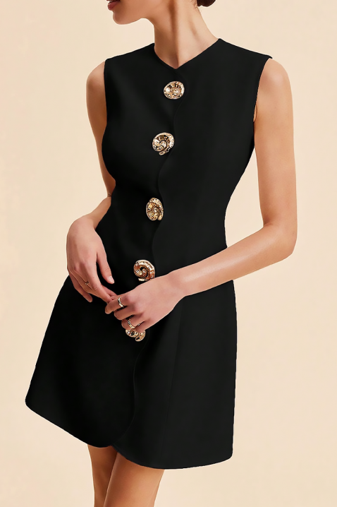 Haljina POLVINDA, Boja: crna, IVET.HR - MODERNA ODJEĆA