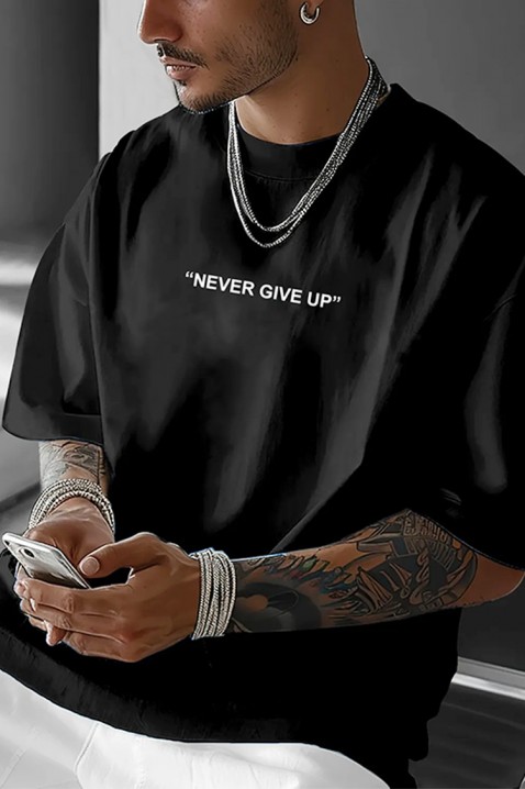 Muška majica HREZO, Boja: crna, IVET.HR - MODERNA ODJEĆA