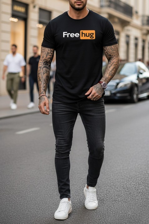 Muška majica JEMFOLO, Boja: crna, IVET.HR - MODERNA ODJEĆA