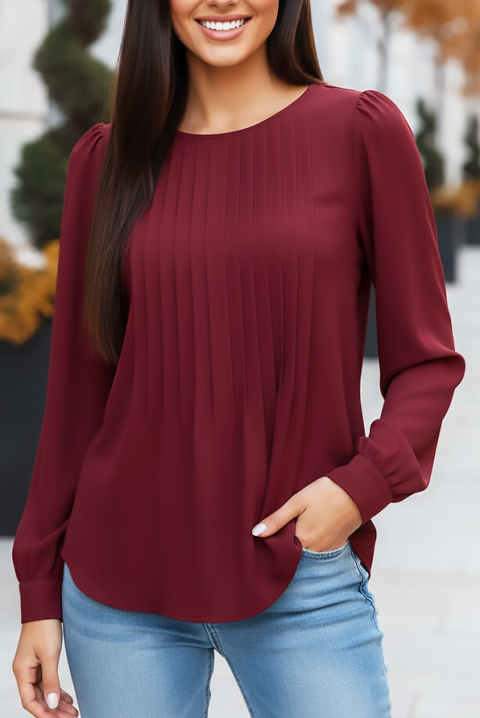 Ženska bluza TOVILDA BORDO, Boja: bordo, IVET.HR - MODERNA ODJEĆA