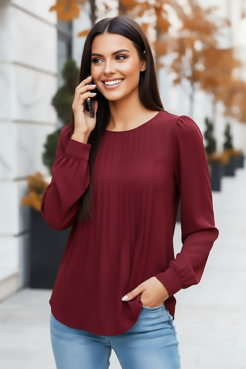 Ženska bluza TOVILDA BORDO, Boja: bordo, IVET.HR - MODERNA ODJEĆA