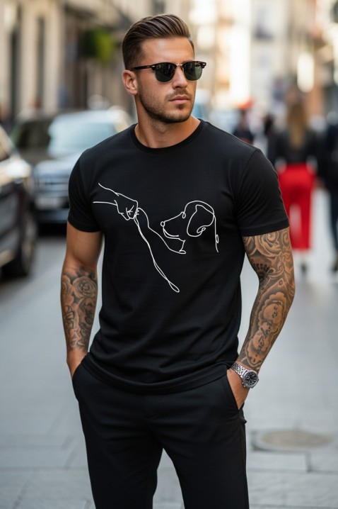 Muška majica MOJORO, Boja: crna, IVET.HR - MODERNA ODJEĆA