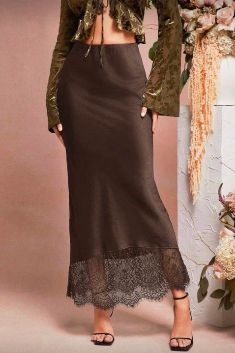 Suknja LELVINZA, Boja: smeđa, IVET.HR - MODERNA ODJEĆA