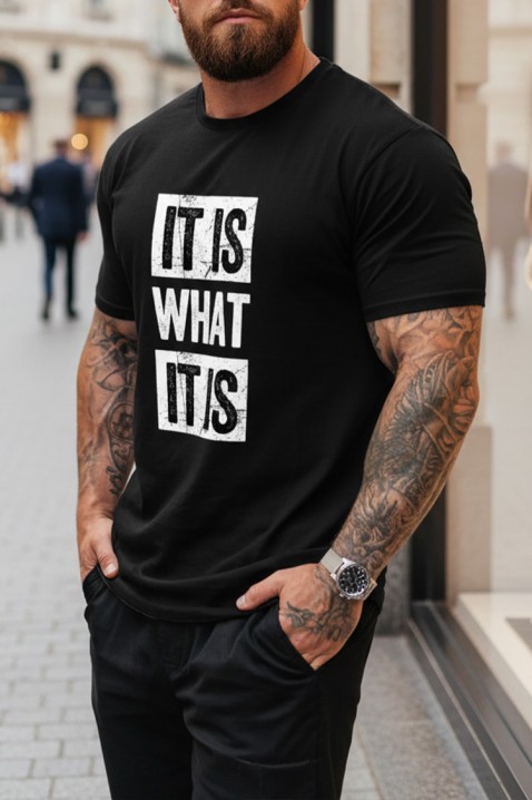 Muška majica GRITER, Boja: crna, IVET.HR - MODERNA ODJEĆA