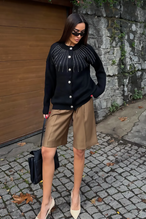 Kardigan KRODELSA BLACK, Boja: crna, IVET.HR - MODERNA ODJEĆA