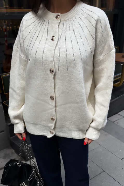 Kardigan KRODELSA ECRU, Boja: drap, IVET.HR - MODERNA ODJEĆA