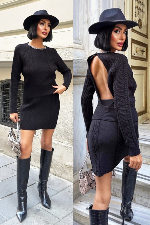 Komplet ELRONZA BLACK, Boja: crna, IVET.HR - MODERNA ODJEĆA