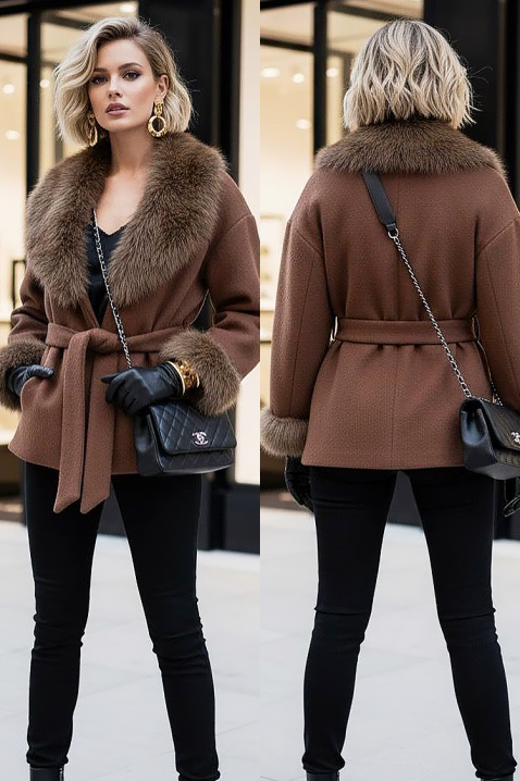 Kaput ZARKENZA BROWN, Boja: smeđa, IVET.HR - MODERNA ODJEĆA