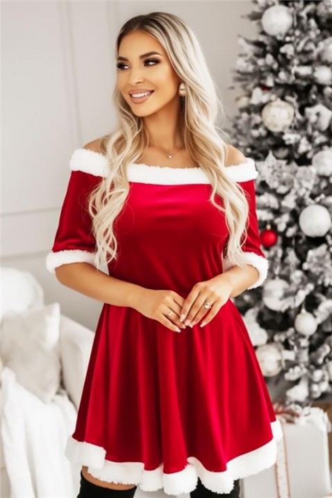 Haljina AKOLDITA, Boja: crvena, IVET.HR - MODERNA ODJEĆA