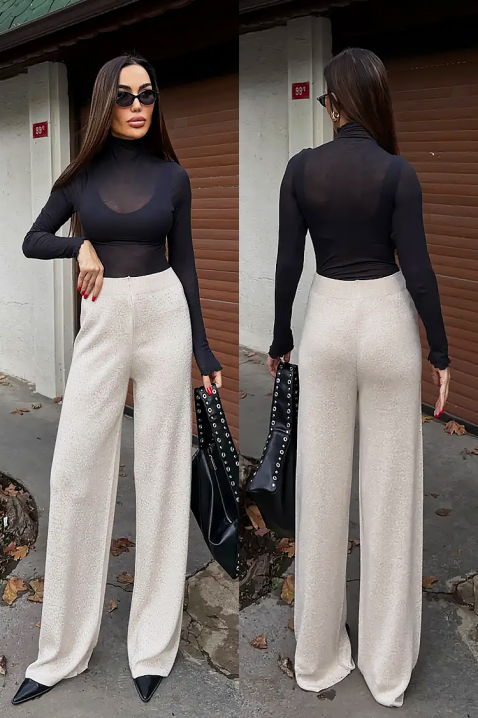 Hlače DAVERDA ECRU, Boja: drap, IVET.HR - MODERNA ODJEĆA