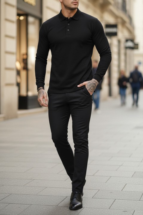 Muška bluza LEROJO BLACK, Boja: crna, IVET.HR - MODERNA ODJEĆA