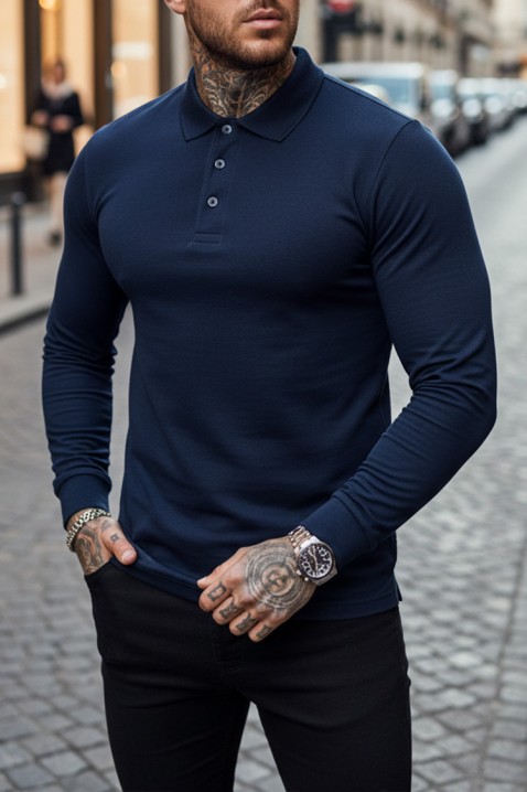 Muška bluza LEROJO NAVY, Boja: tamnoplava, IVET.HR - MODERNA ODJEĆA