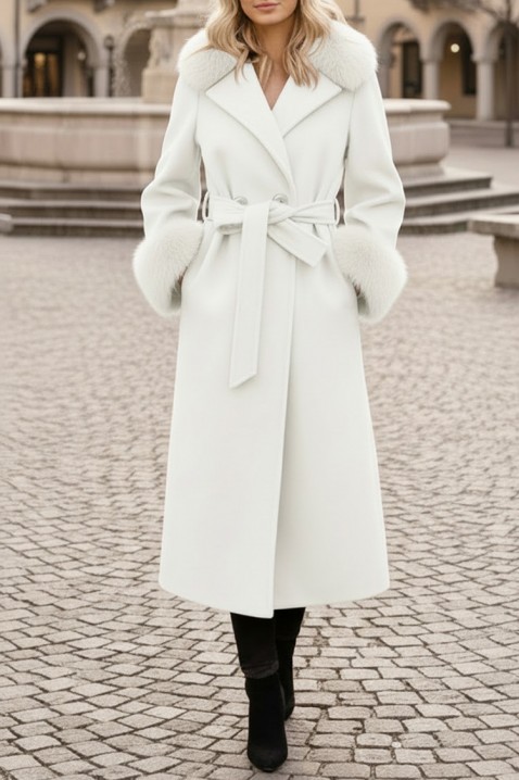 Kaput LUXINDA WHITE, Boja: bijela, IVET.HR - MODERNA ODJEĆA