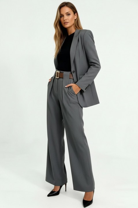 Hlače ROLVELZA GREY, Boja: siva, IVET.HR - MODERNA ODJEĆA