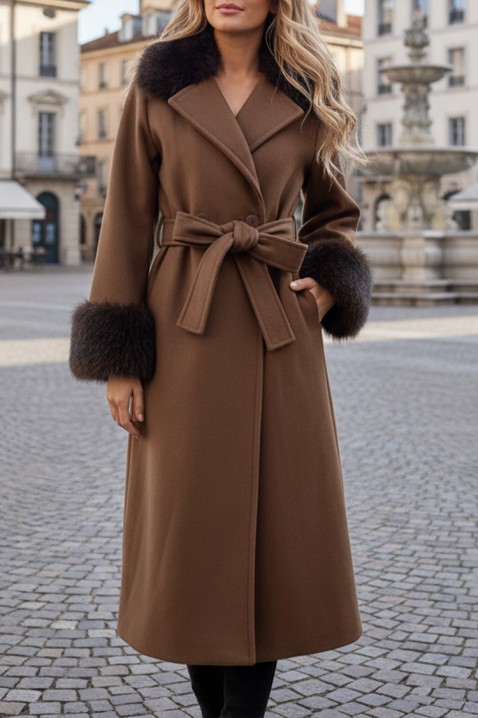 Kaput LUXINDA BROWN, Boja: smeđa, IVET.HR - MODERNA ODJEĆA