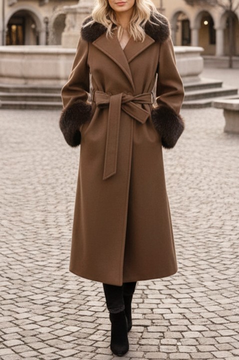 Kaput LUXINDA BROWN, Boja: smeđa, IVET.HR - MODERNA ODJEĆA