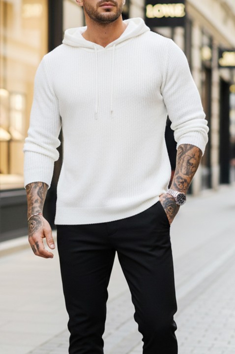 Muški džemper JEROLDO WHITE, Boja: bijela, IVET.HR - MODERNA ODJEĆA
