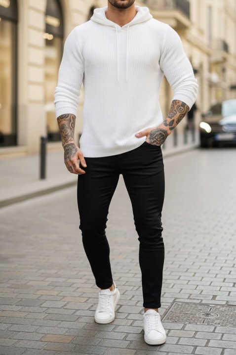 Muški džemper JEROLDO WHITE, Boja: bijela, IVET.HR - MODERNA ODJEĆA