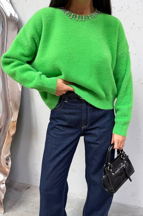 Džemper VANILANZA GREEN, Boja: zelena, IVET.HR - MODERNA ODJEĆA