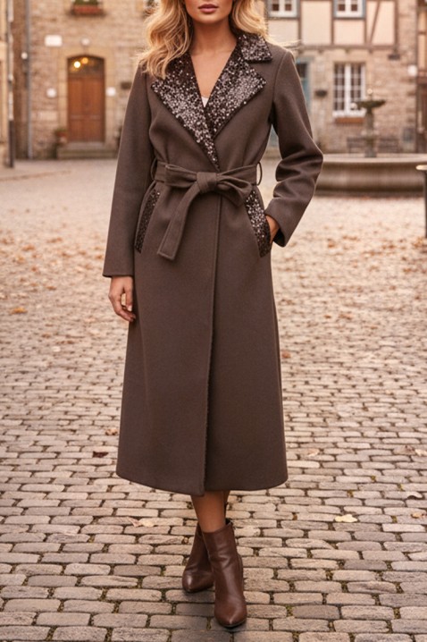 Kaput FLEDILZA BROWN, Boja: smeđa, IVET.HR - MODERNA ODJEĆA