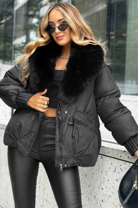 Jakna OZALNDA BLACK, Boja: crna, IVET.HR - MODERNA ODJEĆA