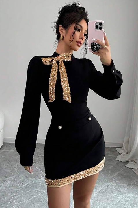 Haljina PANDONA BLACK, Boja: crna, IVET.HR - MODERNA ODJEĆA