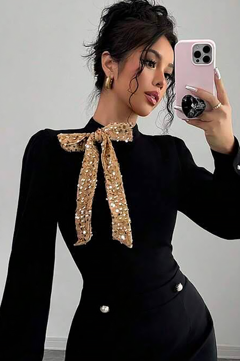 Haljina PANDONA BLACK, Boja: crna, IVET.HR - MODERNA ODJEĆA