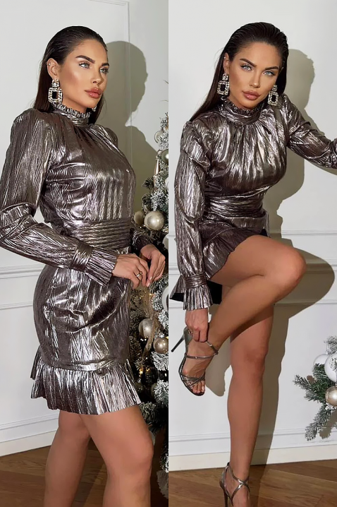 Haljina AMELVITA, Boja: srebrna, IVET.HR - MODERNA ODJEĆA