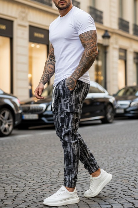 Muške hlače ZIRMEN BLACK, Boja: crna, IVET.HR - MODERNA ODJEĆA