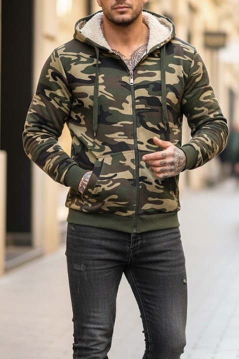 Muška dukserica MORTODO, Boja: kaki, IVET.HR - MODERNA ODJEĆA