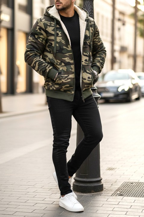 Muška dukserica MORTODO, Boja: kaki, IVET.HR - MODERNA ODJEĆA