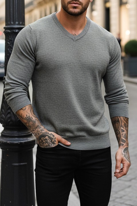 Muški džemper MARKAN GREY, Boja: siva, IVET.HR - MODERNA ODJEĆA