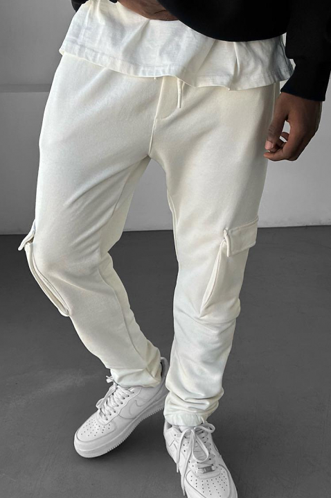 Muške hlače JOZBER WHITE, Boja: bijela, IVET.HR - MODERNA ODJEĆA