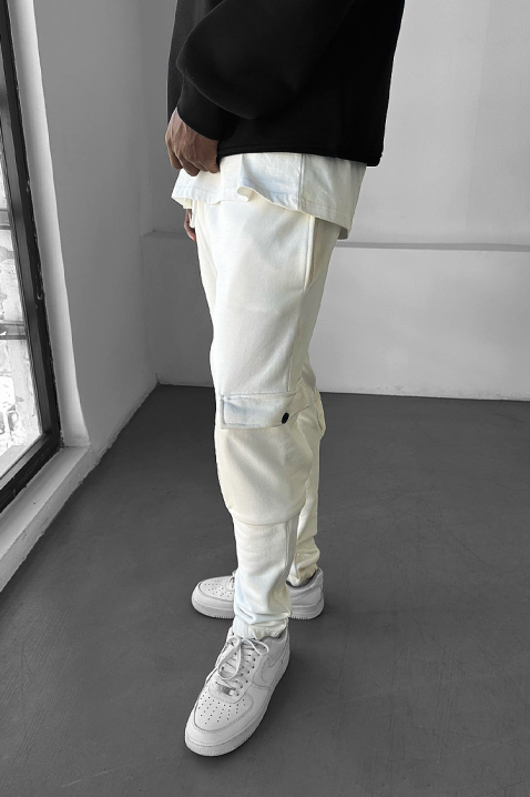 Muške hlače JOZBER WHITE, Boja: bijela, IVET.HR - MODERNA ODJEĆA