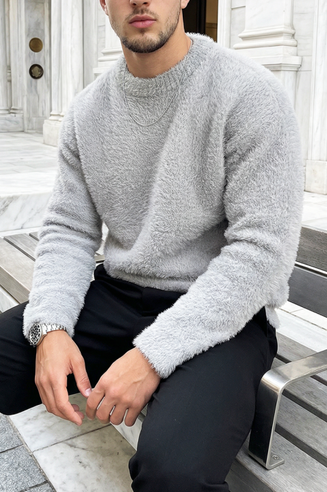 Muški džemper PRONEZ, Boja: siva, IVET.HR - MODERNA ODJEĆA
