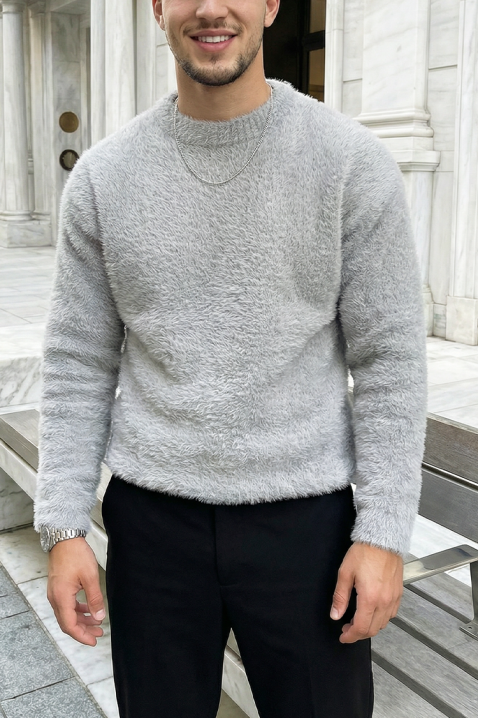 Muški džemper PRONEZ, Boja: siva, IVET.HR - MODERNA ODJEĆA