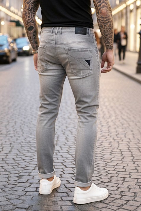 Muške traperice KARLODO GREY, Boja: siva, IVET.HR - MODERNA ODJEĆA